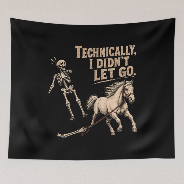 Item preview, Technically I Didn't Let Go Skeleton Horse designed and sold by a-turner-paint.
