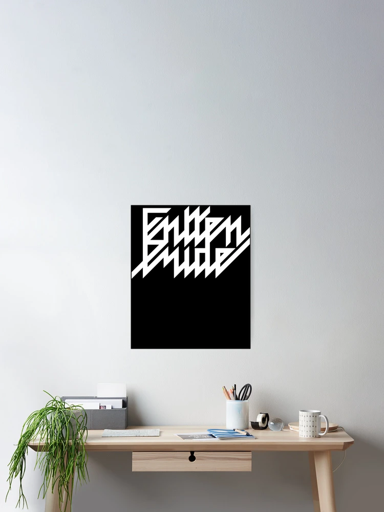 Thumbnail 2 of 3, Poster, Geometric Angular White Monogram Pattern designed and sold by DigitalThread.