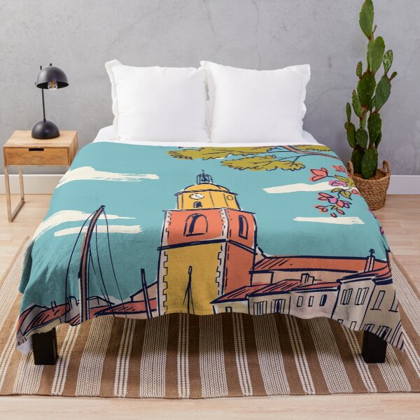 Item preview, St. Tropez Vintage Retro France Travel designed and sold by RareDeerArt.