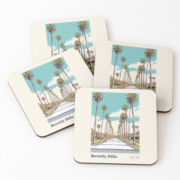 Item preview, Beverly Hills Vintage Retro USA Travel designed and sold by RareDeerArt.
