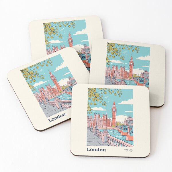 Item preview, Londres Vintage Retro Viajes por el Reino Unido designed and sold by RareDeerArt.
