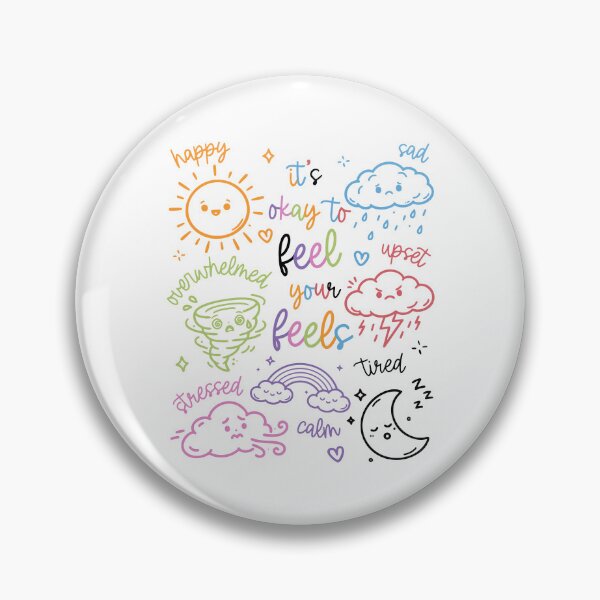 Item preview, Inspirational Feel Your Feels Weather Doodle designed and sold by hannartbaker.