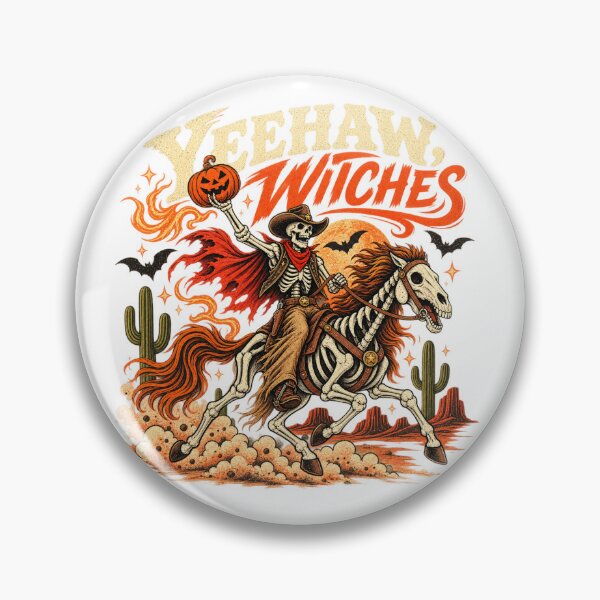Item preview, Yeehaw Witches Skeleton Cowboy Halloween designed and sold by idkthings85.