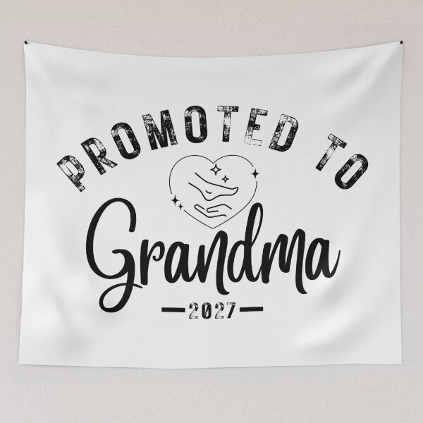 Item preview, Promoted To Grandma Est 2027 – Vintage New Grandma Pregnancy Announcement Gift Design designed and sold by Teetreasure2.