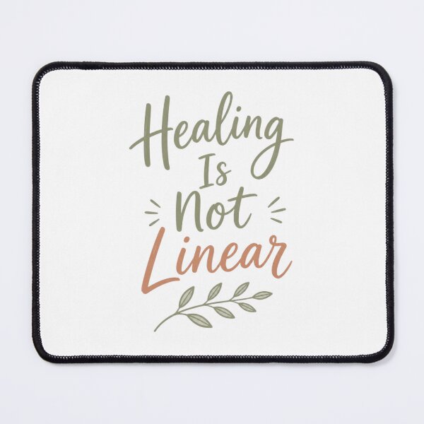 Item preview, Healing Is Not Linear Therapy Core Self Care Wall Art Print designed and sold by Panom Suavichien.