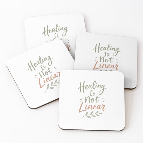 Item preview, Healing Is Not Linear Therapy Core Self Care Wall Art Print designed and sold by Panom Suavichien.