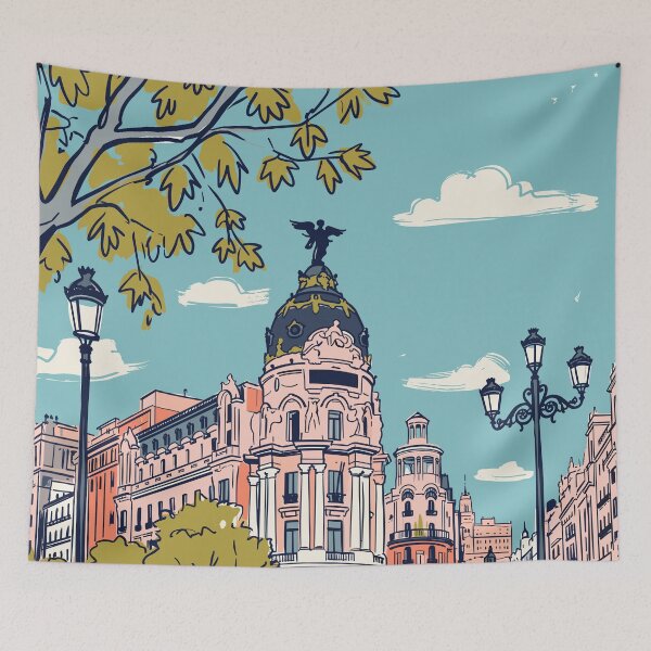 Item preview, Madrid Vintage Retro Spain Travel designed and sold by RareDeerArt.