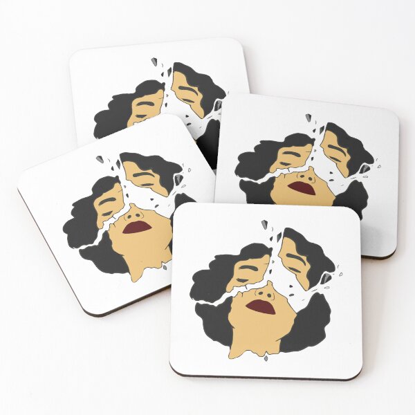 Item preview, Broken Woman Emotional Abstract Shattered Face Art designed and sold by SnapSorcerar.