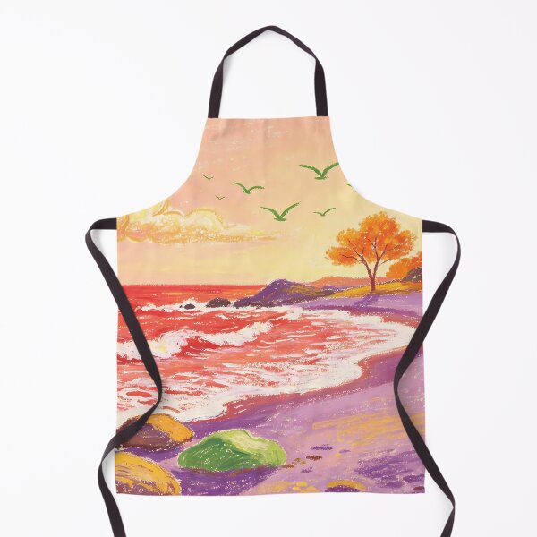 Item preview, Vibrant Fantasy Sunset Beach — Whimsical Colorful Landscape designed and sold by Bondingbonding.