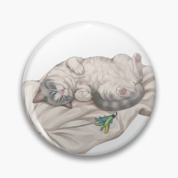 Item preview, Cute Sleeping Kitty BB Nap Time On Pillow Digital Art designed and sold by PetalsPaws.