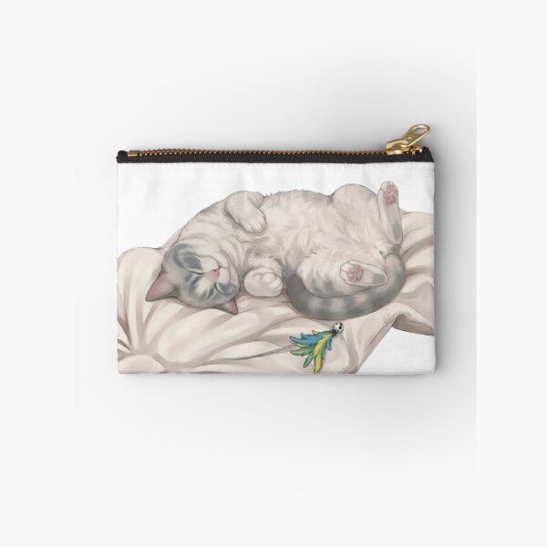 Item preview, Cute Sleeping Kitty BB Nap Time On Pillow Digital Art designed and sold by PetalsPaws.