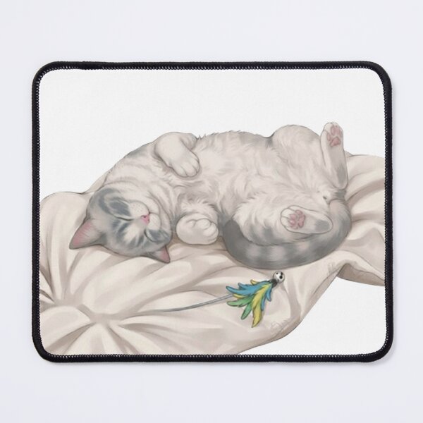 Item preview, Cute Sleeping Kitty BB Nap Time On Pillow Digital Art designed and sold by PetalsPaws.