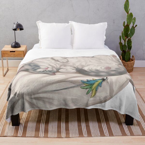 Item preview, Cute Sleeping Kitty BB Nap Time On Pillow Digital Art designed and sold by PetalsPaws.