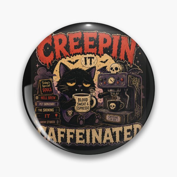 Artikelvorschau, Creepin’ It Caffeinated entworfen und verkauft von QuixoticDigital.