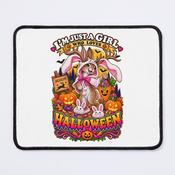 Item preview, ⭐ CRYPT OR TREAT COLLECTION - CRYPTID - JACKALOPE IN BUNNY COSTUME - GIRL - North America designed and sold by WheelieGdArt.