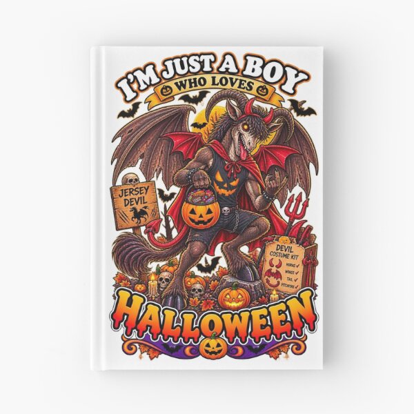Item preview, ⭐ CRYPT OR TREAT COLLECTION - CRYPTID - JERSEY DEVIL IN DEVIL COSTUME - BOY - New Jersey Pine Barrens designed and sold by WheelieGdArt.