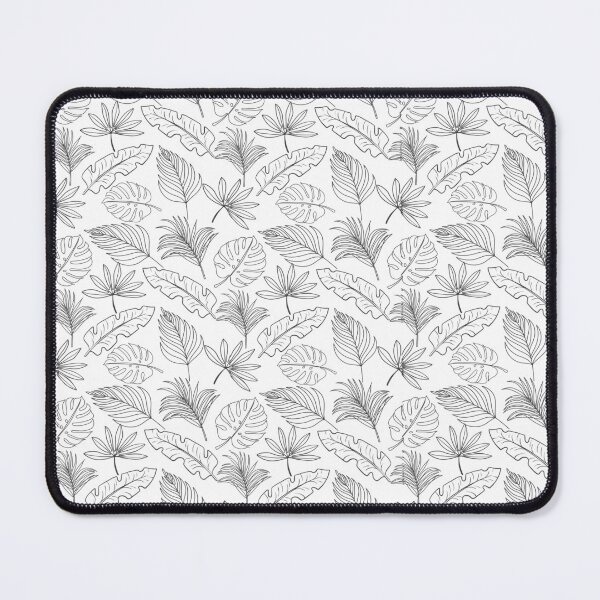 Item preview, Monochrome Tropical Leaf Pattern designed and sold by Ceylune.