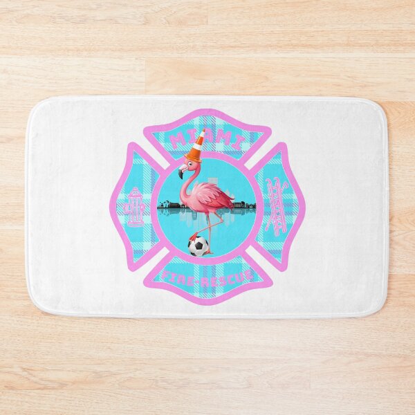 Item preview, MIAMI FIRE-RESCUE - Tartan Army Traffic Cone Flamingo Soccer Maltese Cross designed and sold by Bee Bum Designs.