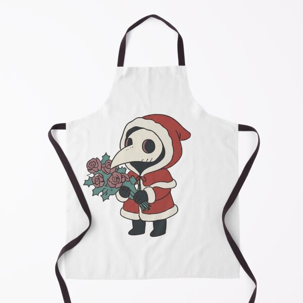 Item preview, Plague Doctor Santa Christmas Roses Holly Bouquet Gothic Holiday Cute designed and sold by wingoo22.