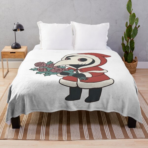Item preview, Plague Doctor Santa Christmas Roses Holly Bouquet Gothic Holiday Cute designed and sold by wingoo22.