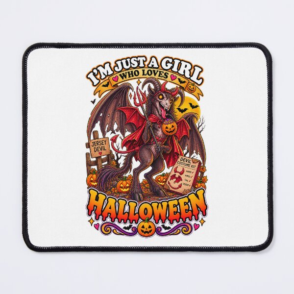 Item preview, ⭐ CRYPT OR TREAT COLLECTION - CRYPTID - JERSEY DEVIL IN DEVIL COSTUME - GIRL - New Jersey Pine Barrens designed and sold by WheelieGdArt.