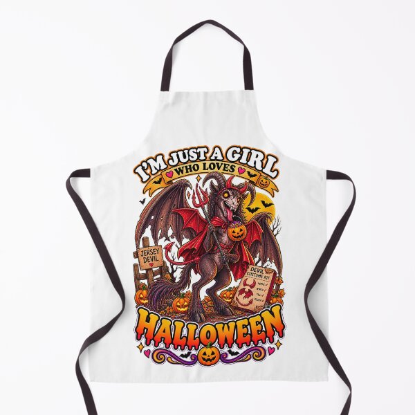 Item preview, ⭐ CRYPT OR TREAT COLLECTION - CRYPTID - JERSEY DEVIL IN DEVIL COSTUME - GIRL - New Jersey Pine Barrens designed and sold by WheelieGdArt.
