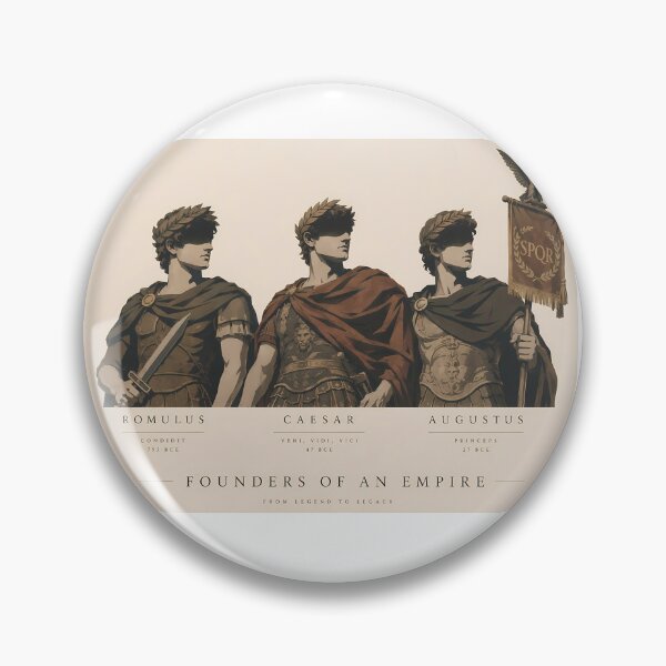 Item preview, Roman Historical Icons | Romulus, Julius Caesar & Augustus Classical Art designed and sold by Wandered North.