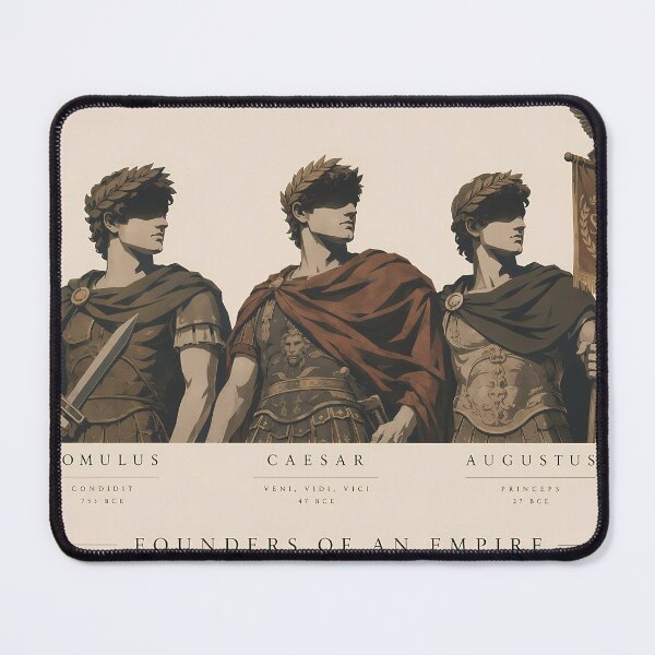 Item preview, Roman Historical Icons | Romulus, Julius Caesar & Augustus Classical Art designed and sold by Wandered North.
