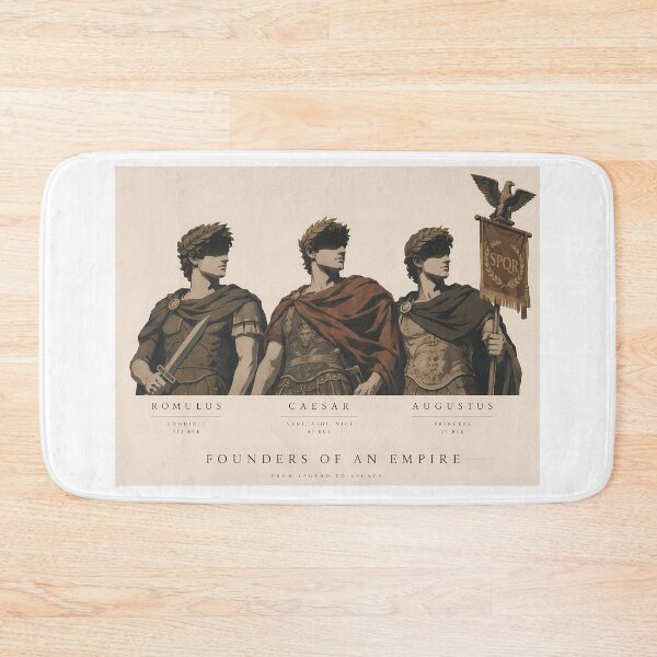 Item preview, Roman Historical Icons | Romulus, Julius Caesar & Augustus Classical Art designed and sold by Wandered North.