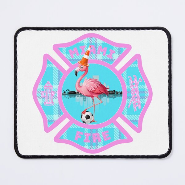 Item preview, MIAMI FIRE - Tartan Army Traffic Cone Flamingo Soccer Maltese Cross designed and sold by FireEMSDesigns.