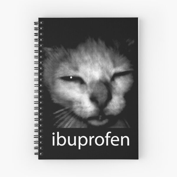 Item preview, Cat Ibuprofen Halftone Print - Funny Grumpy Cat Design designed and sold by Lino_1906.