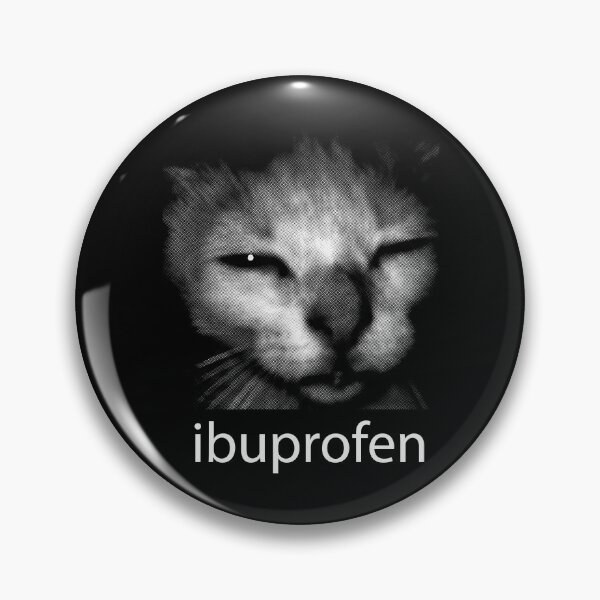 Item preview, Cat Ibuprofen Halftone Print - Funny Grumpy Cat Design designed and sold by Lino_1906.
