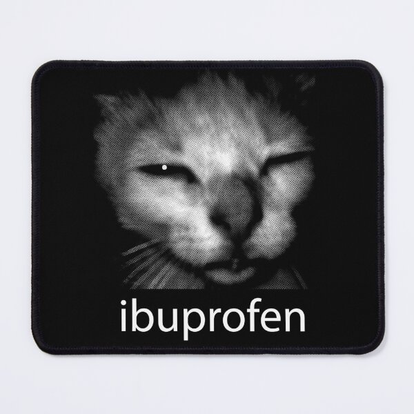 Item preview, Cat Ibuprofen Halftone Print - Funny Grumpy Cat Design designed and sold by Lino_1906.