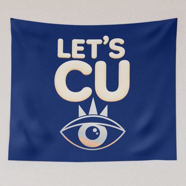 Item preview, Let’s CU Neon Royal Eye – Futuristic Crown & Colorful Gradient Graphic designed and sold by FatmaAhmed90.