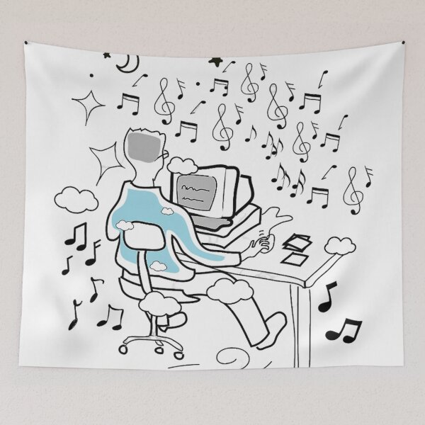 Item preview, Melodious Office Vibes designed and sold by DEZINOMANIA.