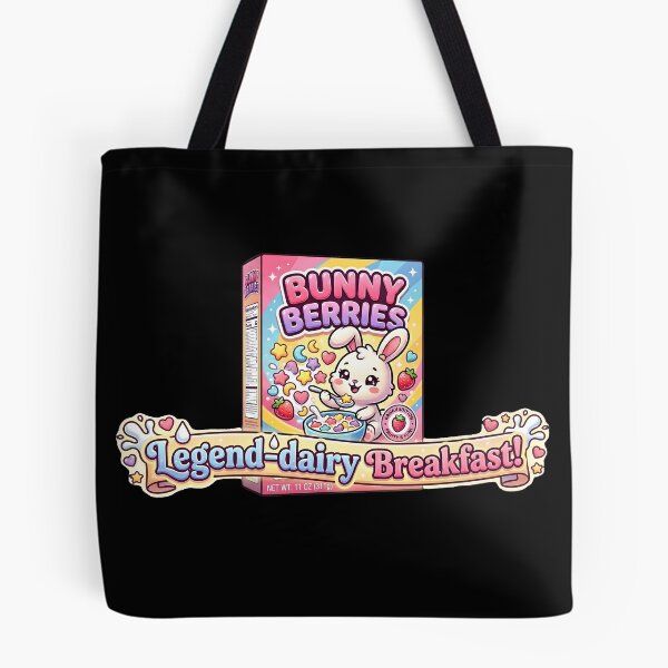 Item preview, Legend-dairy Breakfast Funny Cute Kawaii Bunny Cereal Box Graphic designed and sold by BobaBunny76.