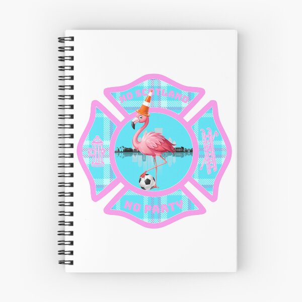 Item preview, NO SCOTLAND NO PARTY - Tartan Army Miami Fire Rescue Traffic Cone Flamingo Maltese Cross designed and sold by FireEMSDesigns.