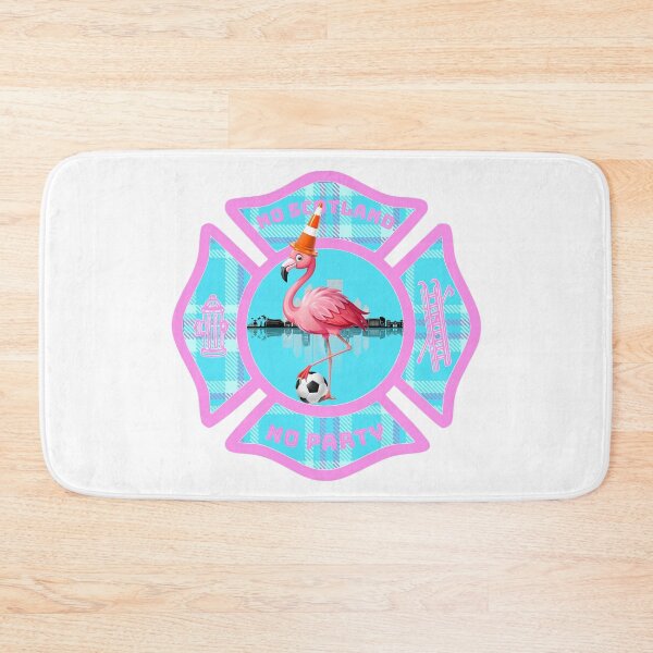 Item preview, NO SCOTLAND NO PARTY - Tartan Army Miami Fire Rescue Traffic Cone Flamingo Maltese Cross designed and sold by FireEMSDesigns.