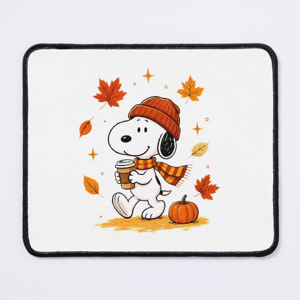 Item preview, Cute Dog Autumn Coffee Beanie Scarf designed and sold by jaquelynco.