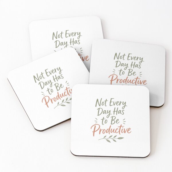 Item preview, Not Every Day Has to Be Productive Therapy Core Print designed and sold by Panom Suavichien.