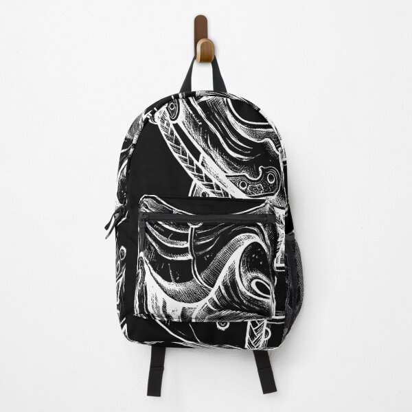 Item preview, The Menpo - Traditional Japanese Samurai Mask Streetwear Art designed and sold by whiteblackcat.
