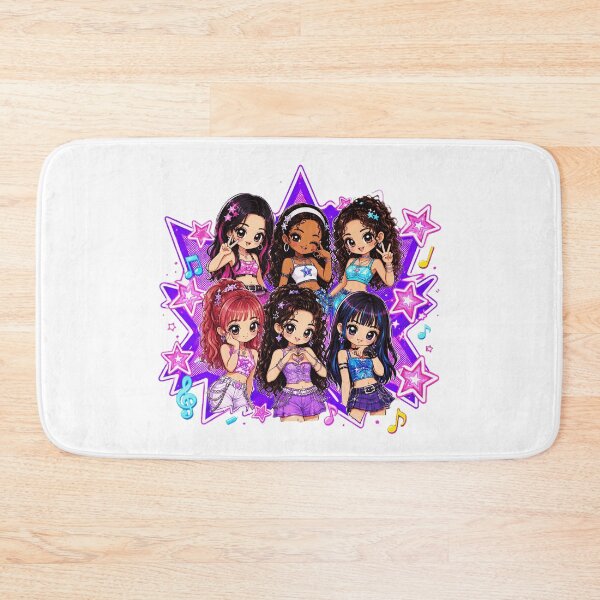 Item preview, Cute Anime Girl Group Star Music Idol Design designed and sold by TurnnerCallagh.