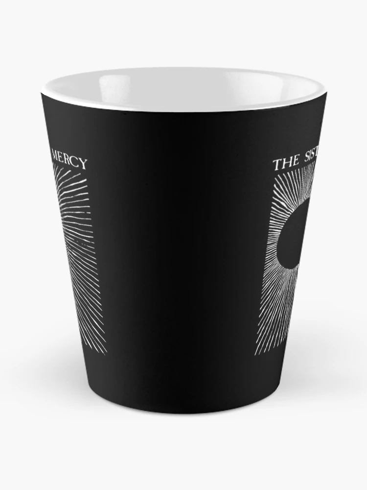 Thumbnail 2 of 4, Coffee Mug, Sun Rays Radiating From Black Circle Pattern designed and sold by kjanedesigns ⭐ ⭐ ⭐ ⭐ ⭐.