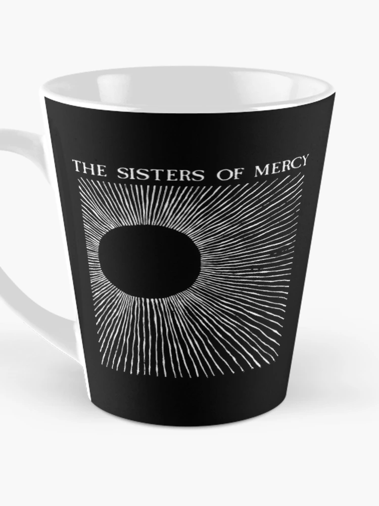 Thumbnail 3 of 4, Coffee Mug, Sun Rays Radiating From Black Circle Pattern designed and sold by kjanedesigns ⭐ ⭐ ⭐ ⭐ ⭐.