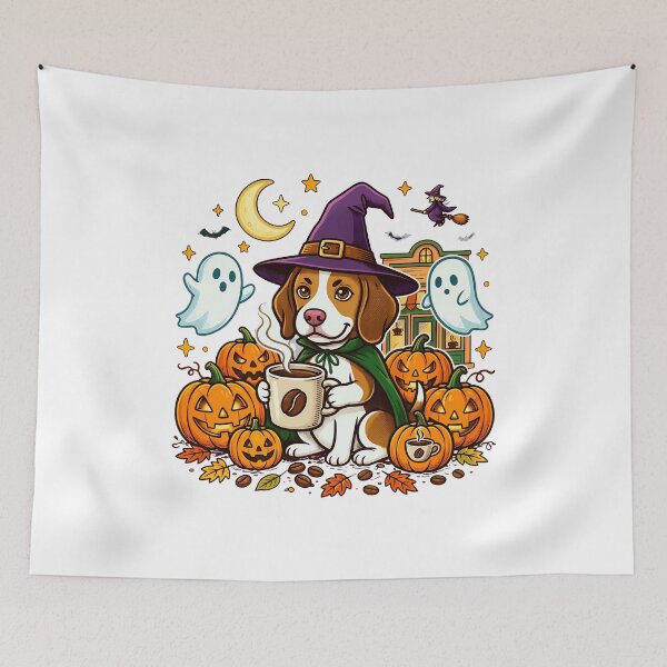 Item preview, Cute Beagle Coffee Halloween Dog Art designed and sold by PaisynnSeika.