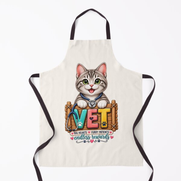 Item preview, Vet – Big Hearts Furry Patients Cute Cat Veterinarian Design designed and sold by HO•Designs.