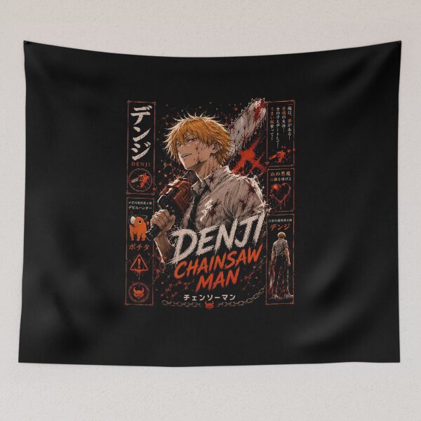 Item preview, Denji Chainsaw Man Devil Hunter Blood Art designed and sold by SirLivy.