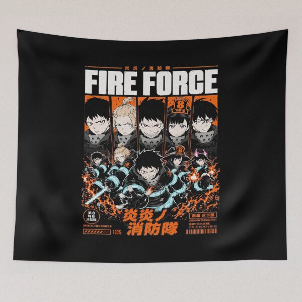 Item preview, Anime Action Heroes Fiery Brigade Design designed and sold by burmside48.