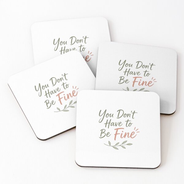 Item preview, You Don't Have to Be Fine Therapy Core Print designed and sold by Panom Suavichien.