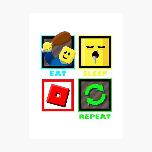 Item preview, Eats Sleeps Robloxs Repeats | ⭐⭐⭐⭐⭐ designed and sold by flaviadesigner.